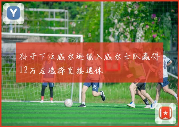 孙子下注威尔逊能入威尔士队赢得12万后选择直接退休
